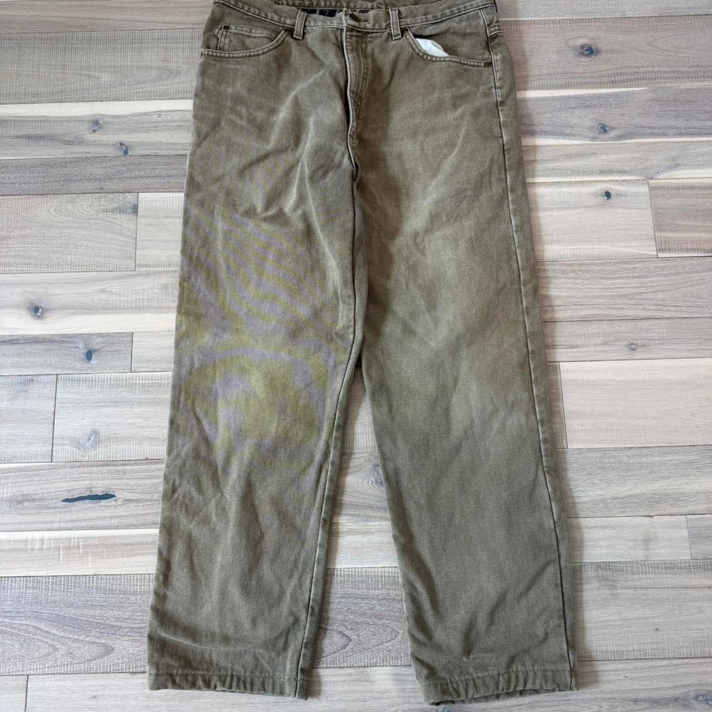 1980s L.L.Bean olive green double L classic fit pants Size 32/32  "